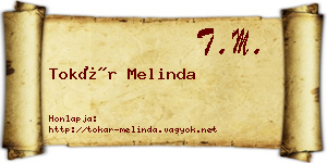 Tokár Melinda névjegykártya