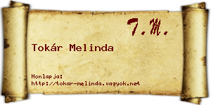 Tokár Melinda névjegykártya